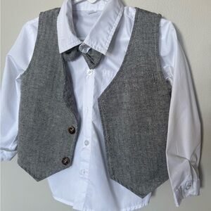 Stylish Kids Gray Vest and Pant Set